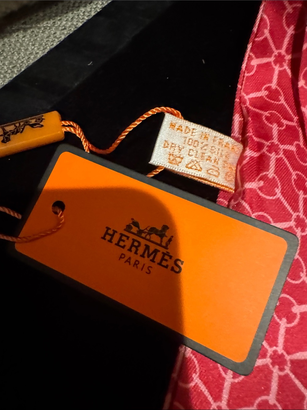 NEW Hermes 100% Silk Twillie Scarf Tie - Picture 7 of 9